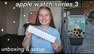 apple watch unboxing & setup! | 38mm, series 3, space gray