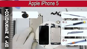 How to replace 🔧 LCD & digitizer 🍎 Apple iPhone 5 A1428, A1429, A1442