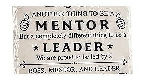 Boss Gifts for Men Women Bosses Day Gifts for Boss Christmas Birthday Gifts for Boss Best Boss Gifts Ideas Boss Leader Mentor Appreciation Gifts Tabletop Decor Ceramic Sign Plaque with Wooden Stand