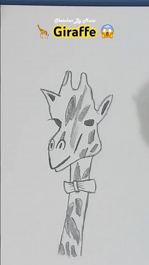 How to Draw a Giraffe 🦒 #shorts #shortsfeed