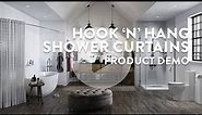 How to use your Hook 'n' Hang Shower Curtains