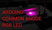 Common Anode RGB led with Arduino