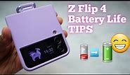 Galaxy Z Flip 4 Battery Life TIPS