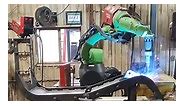 The Robot welding up grapple hooks!... - Messer Attachments