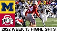#3 Michigan v #2 Ohio State Highlights | College Football Week 13 | 2022 College Football Highlights