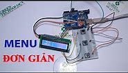 Arduino | Tạo menu LCD đơn giản | Menu Arduino đơn giản
