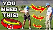 Hip Rotation In Golf Swing Without Spinning Out (BELT BUCKLE Down And Round)