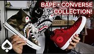 BAPE AND CONVERSE SNEAKER COLLECTION!!