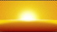 4K Animated Sunburst Yellow Background Abstract Motion Graphics
