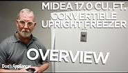 Midea 17.0 Cu. Ft. White Convertible Upright Freezer