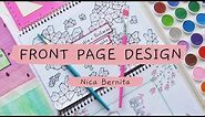 FRONT PAGE DESIGN FOR SCHOOL PROJECT 💛 DIY: NOTEBOOK DESIGN IDEAS 💚 EASY DESIGNS TO DRAW