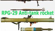 RPG 29 Anti tank rocket launcher overview