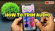How to Trim Audio in iPhone | How to Edit Audio Files on iPhone