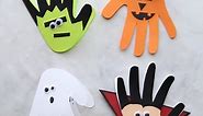 HALLOWEEN HANDPRINT CARDS 🎃👻