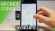 How to Enter Service Mode on NOKIA 2.1 - Secret Codes / Hardware Test Mode