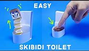 Fun and easy origami Skibidi toilet (No glue craft)
