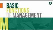 Basic Functions of Management