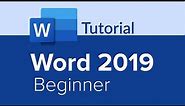 Word 2019 Beginner Tutorial