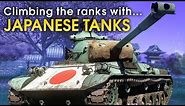 Climbing the ranks with JAPANESE TANKS / War Thunder