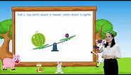 Math For Kids | Lesson 37. Heavier and Lighter - Measurement for Kids | Grade K