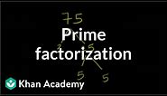 Prime factorization | Factors and multiples | Pre-Algebra | Khan Academy