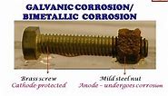 How does galvanic corrosion and pitting corrosion occur? (Bimetallic corrosion)