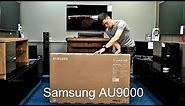 Samsung AU9000 2021 Crystal UHD Unboxing, Setup and 4K HDR Demos