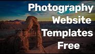 Best Free Photography Website Design Templates for photographers Download – Responsive