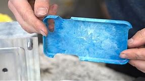 Make a phone cover from recycled plastic and CNC milling #preciousplastic