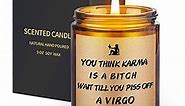 Funny Birthday Gifts for Women Men, Unique Virgo Candle Bday Gifts for Her Best Friends Woman Mom Sister Girlfriend 30th 40th 50th 60th, Fun Present Friendship Ideas