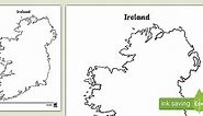 Blank Map of Ireland