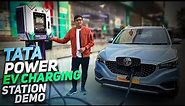 TATA Power Charging Station Review ⚡⚡⚡ Charges, App Features, Demo & Pricing ➡ JustEV