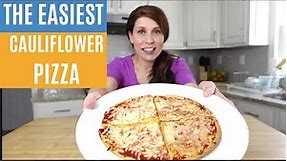 The Easiest Cauliflower Pizza Crust | Low-Carb + Keto Pizza Crust + Diabetic Friendly