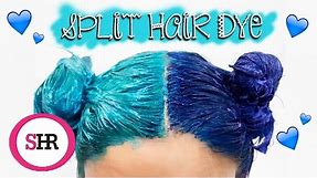 How To: SPLIT HAIR DYE in Blue & Turquoise!