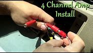 How To Install a 4 Channel Amp EASY