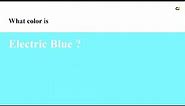 Electric Blue color #7df9ff hex color - Blue color - Warm color 7df9ff