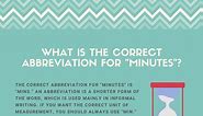Correct Abbreviation For "Minutes" - Is It "m", "min", or "mins"?