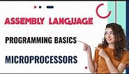 Assembly Language programming basics|Mnemonics|Opcode|Operand|Microprocessor|8085