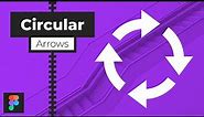 Figma | One minute circular arrow icon