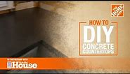 DIY Concrete Countertops | The Home Depot with @thisoldhouse