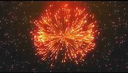 4K ★ Orange Fireworks Bursts ★ Festive Moving Background ★ #AAvfx #VJ #Party