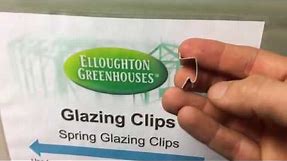 How To Fit and Remove Greenhouse Spring Glazing Clips - Band Clips / G Clips