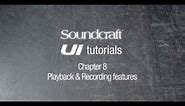 Soundcraft Ui Series Tutorial Chapter 8: USB playback and recording
