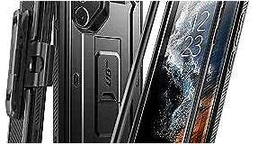 SUPCASE Unicorn Beetle Pro Case for Samsung Galaxy S23 Ultra 5G (2023), Full-Body Dual Layer Rugged Belt-Clip & Kickstand Case with Front Frame (Black)
