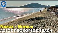 Agios Prokopios Beach in Naxos, Greece