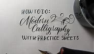 How to Learn Modern Calligraphy Tutorial (For Beginners)