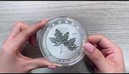 2020 10 oz Canadian Magnificent Silver Maple Leaf Unboxing | Bullion Exchanges