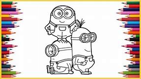 Despicable Me 3 Coloring Pages | Minions Drawing | Minions Coloring Videos For Kids