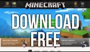 How to Download Minecraft for Free!