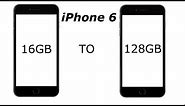 iPhone 6 Storage Upgrade to128GB (4K)